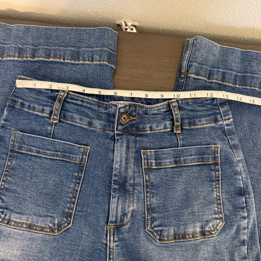 Bagatelle Women Wide Leg Jeans Size 28 Stretch High Waist - Picture 6 of 11
